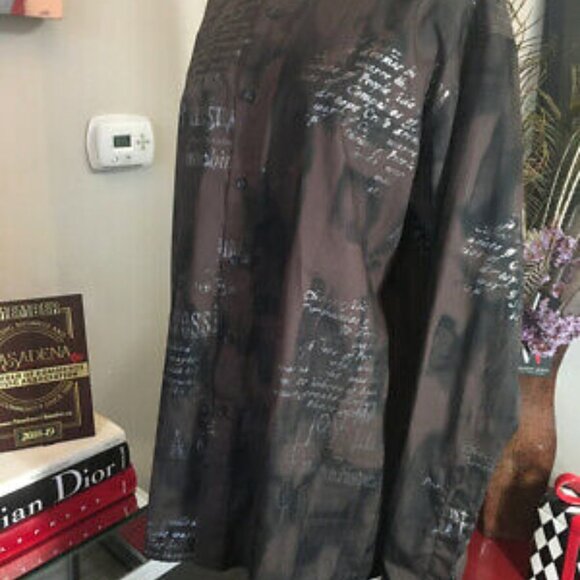 Signum Size L Cotton Script Long Sleeve Shirt - Picture 9 of 12